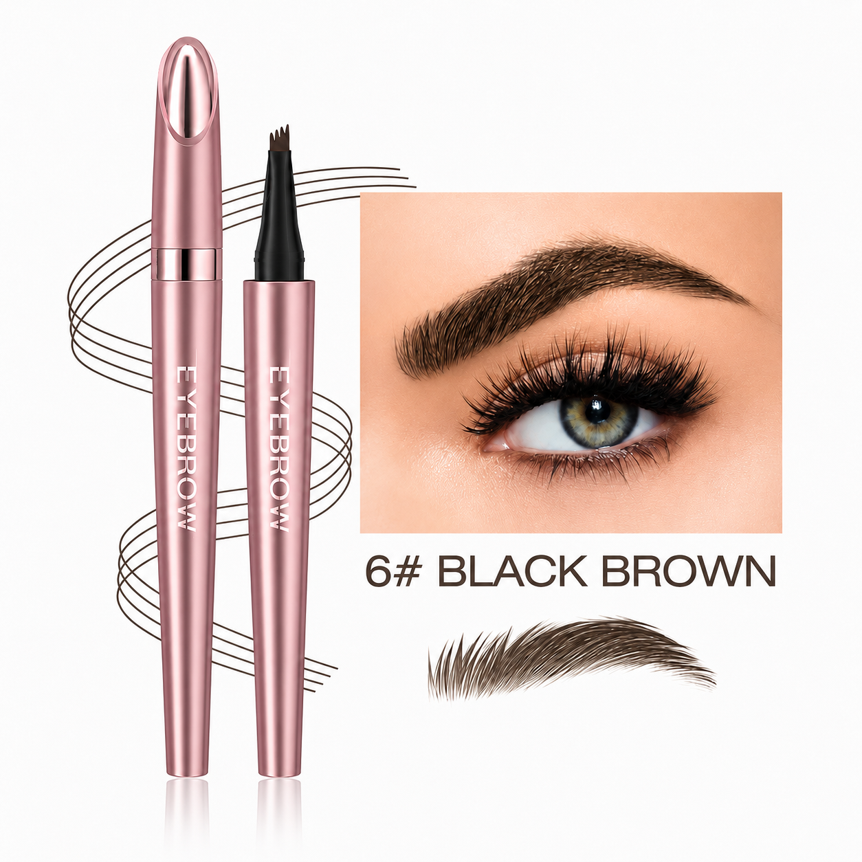 Waterproof Quadruple Eyebrow Pencil Essential for going out