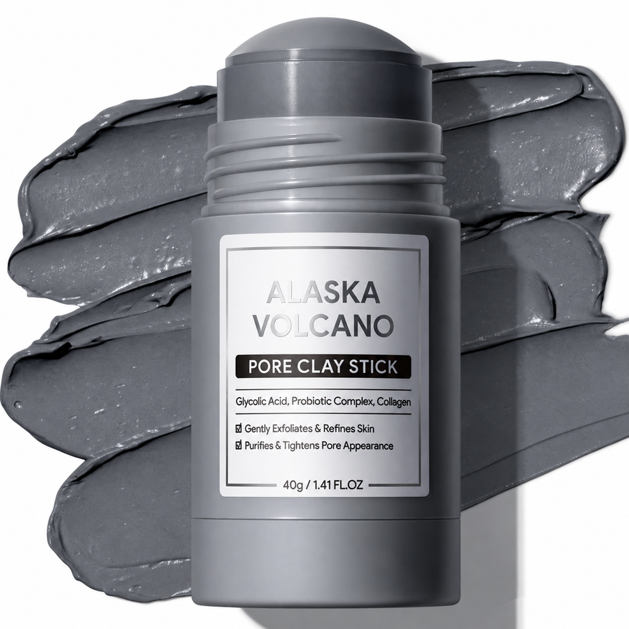 Cleansing mask mud removes blackheads, exfoliates, and minimizes pores