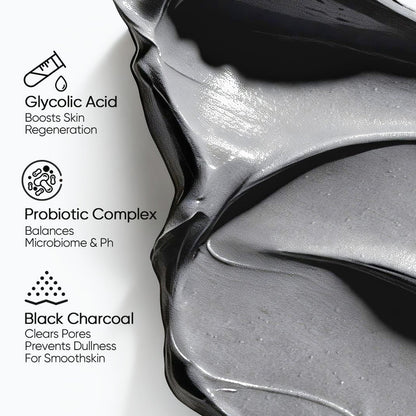 Cleansing mask mud removes blackheads, exfoliates, and minimizes pores