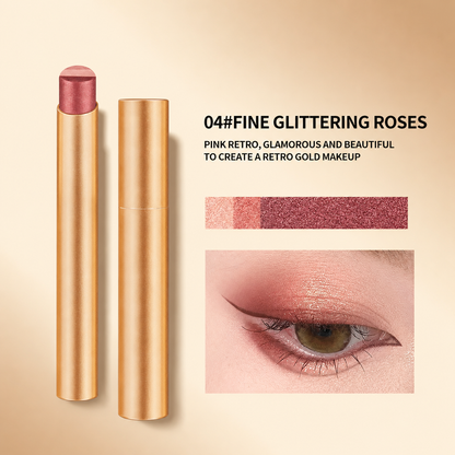 Three-color eyeshadow stick lazy pearl shimmer gradient contour highlight without smudging